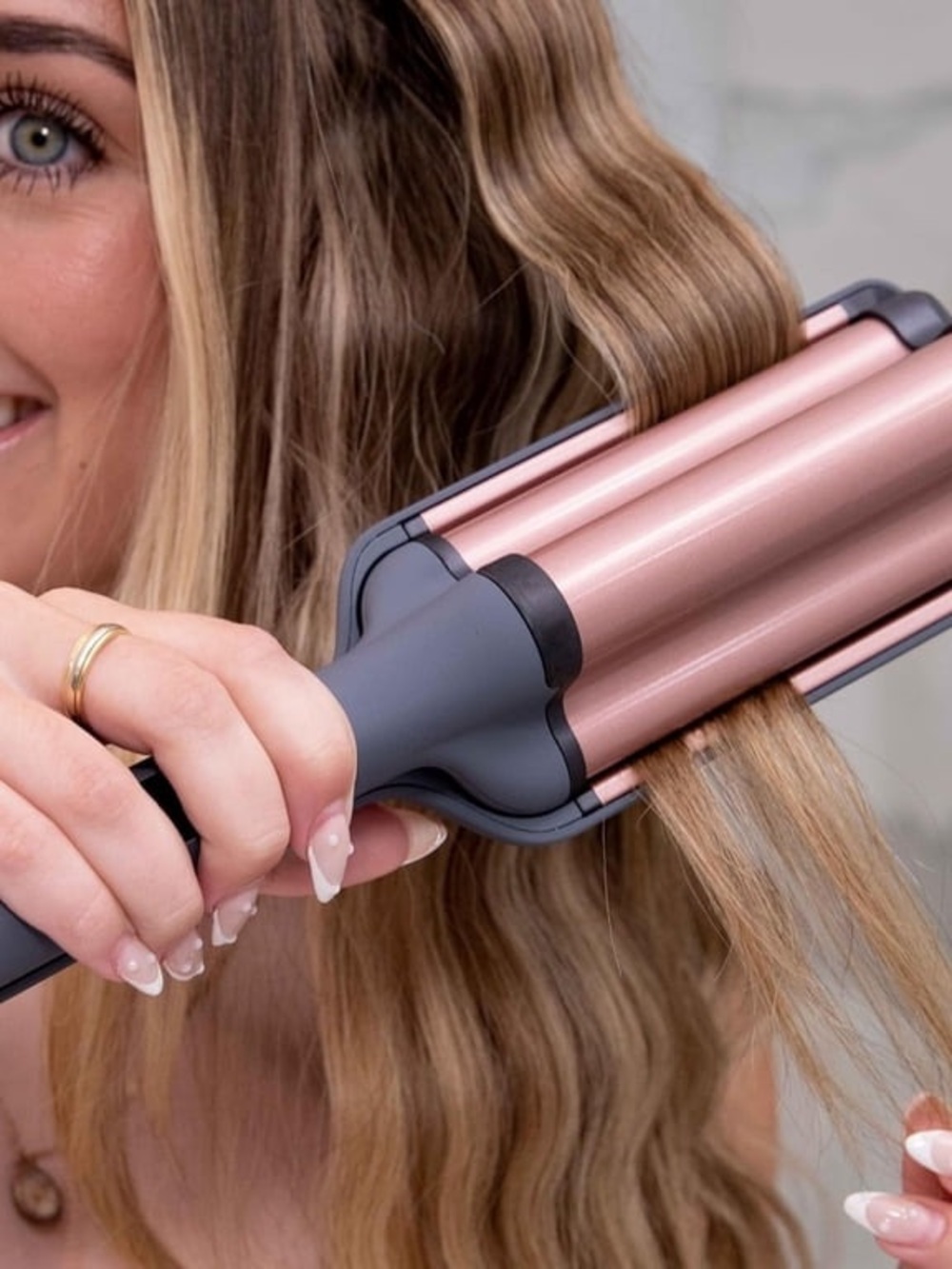 Hairitage 3 Barrel Curling Iron for Beach Waves and Curls
